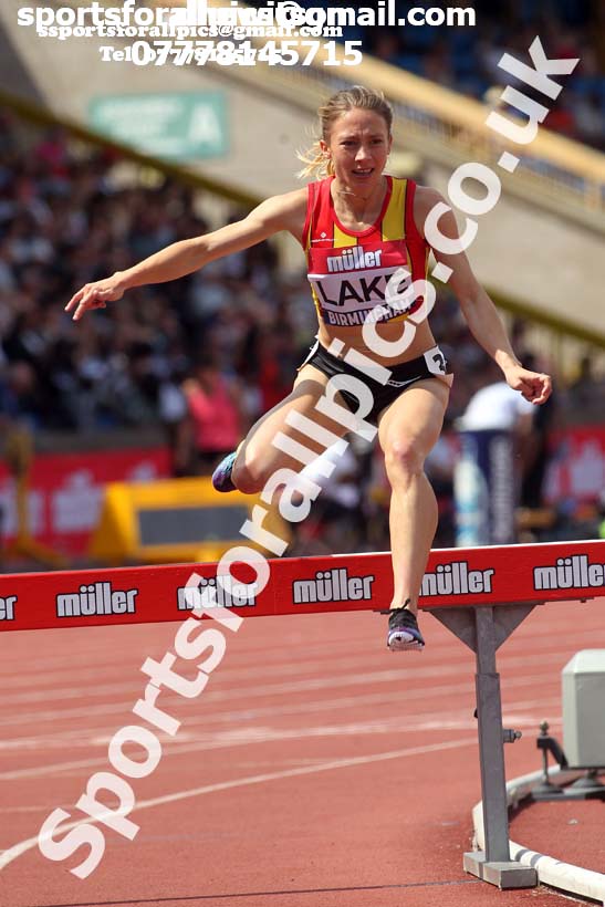 Womens 3000 metres steeplechase, Muller British Championships, Alexander Stadium, Birmingham. Photo: David T. Hewitson/Sports for All Pics